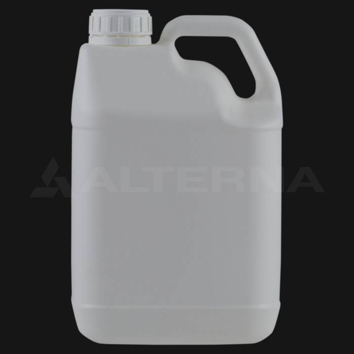 5 Litre Plastic Jerry Can with 50 mm Foam Seal Secure Cap