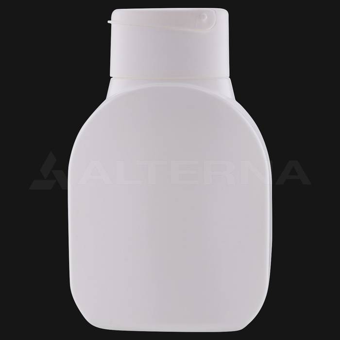 250 ml HDPE Shampoo Bottle with 52 mm Flip-top Cap