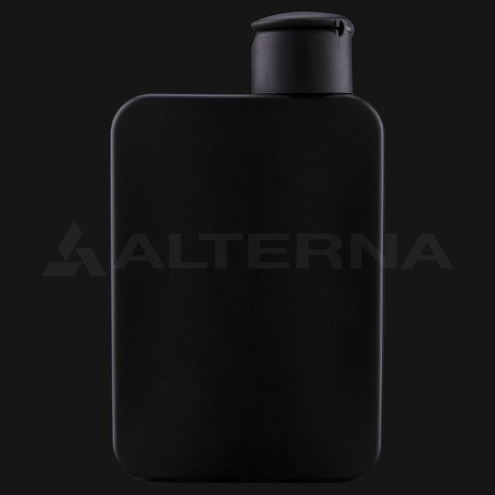 150 ml HDPE Flat Bottle with 24 mm Flip-top Cap
