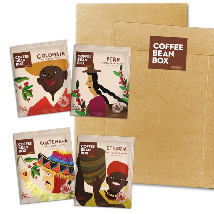 CoffeeBeanBox Practical Drip Bag Coffee Mixed 4-Pack
