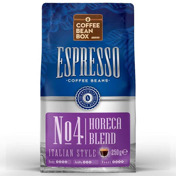 CoffeeBeanBox Espresso Coffee Beans Horeca Blend 250 Gr