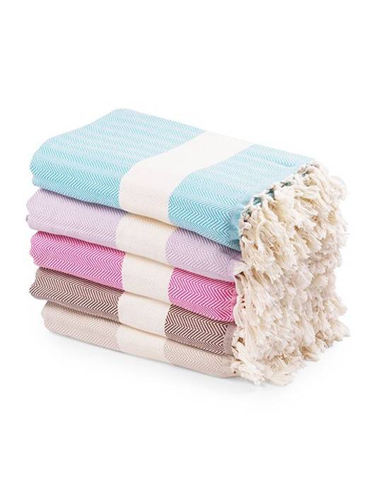 Herringbone Turkish Cotton Throw Blankets