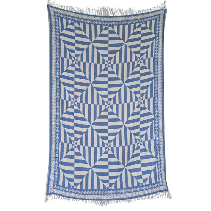 Geometric Turkish Cotton Throw Blankets