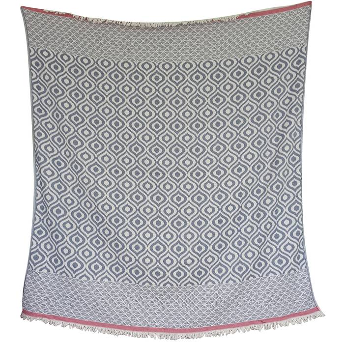 Occhio Turkish Cotton Throw Blankets Extra Large