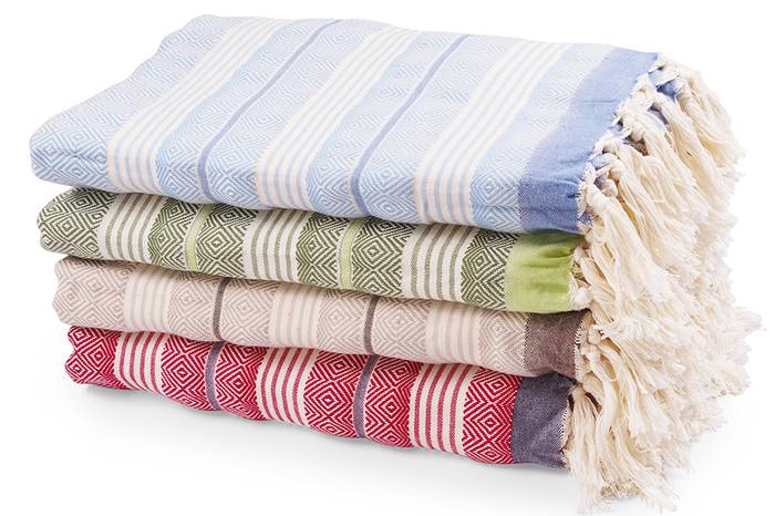 Eti Turkish Cotton Throw Blankets