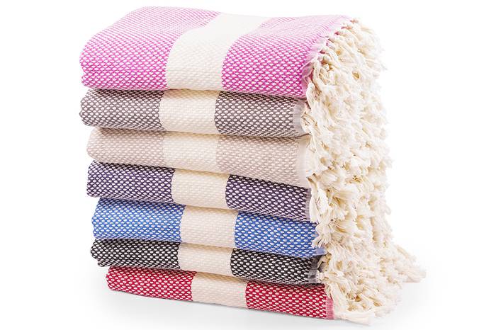 Lidya Turkish Cotton Throw Blankets