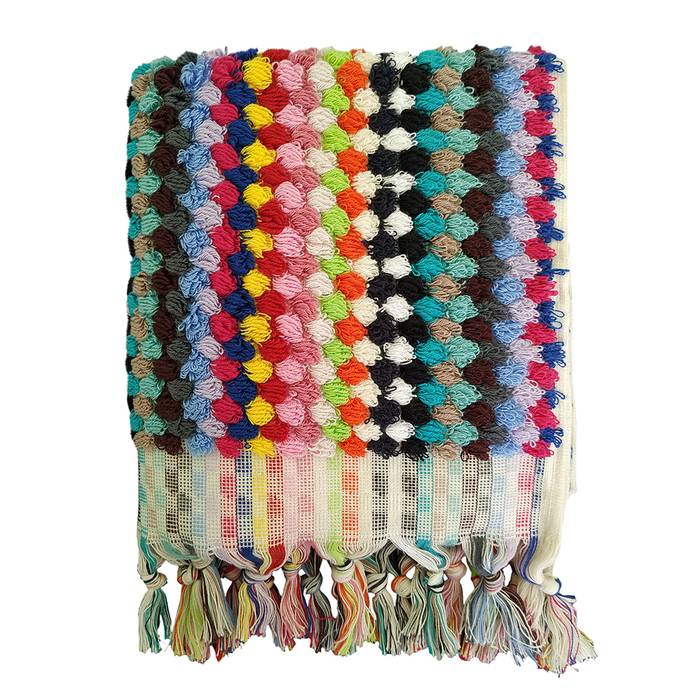 Pompom Handloomed Turkish Hand Towels